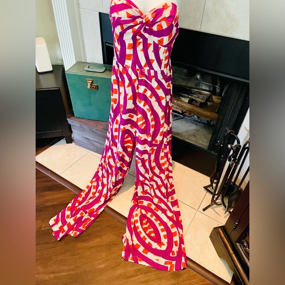 Tracy Reese for Anthropologie size 14 maxi jumpsuit for women.